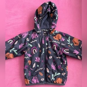 Fleece lined windbreaker jacket
